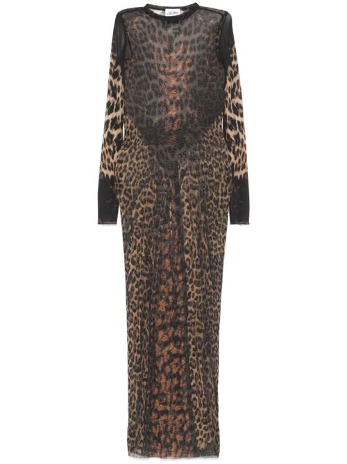 Abito lungo con stampa leopardata JEAN PAUL GAULTIER | 2431FRO279PT56568606200